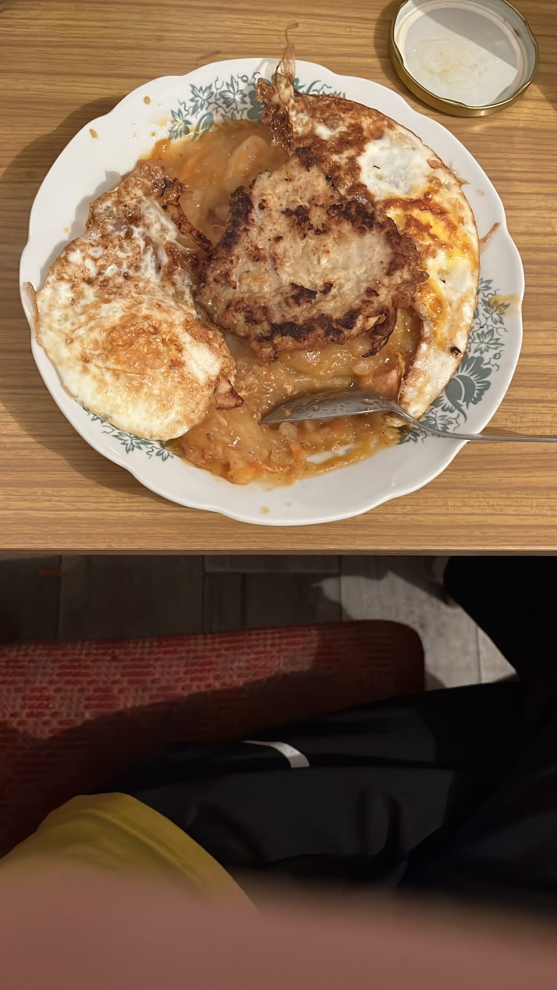 Котлета з яйцем та пюре