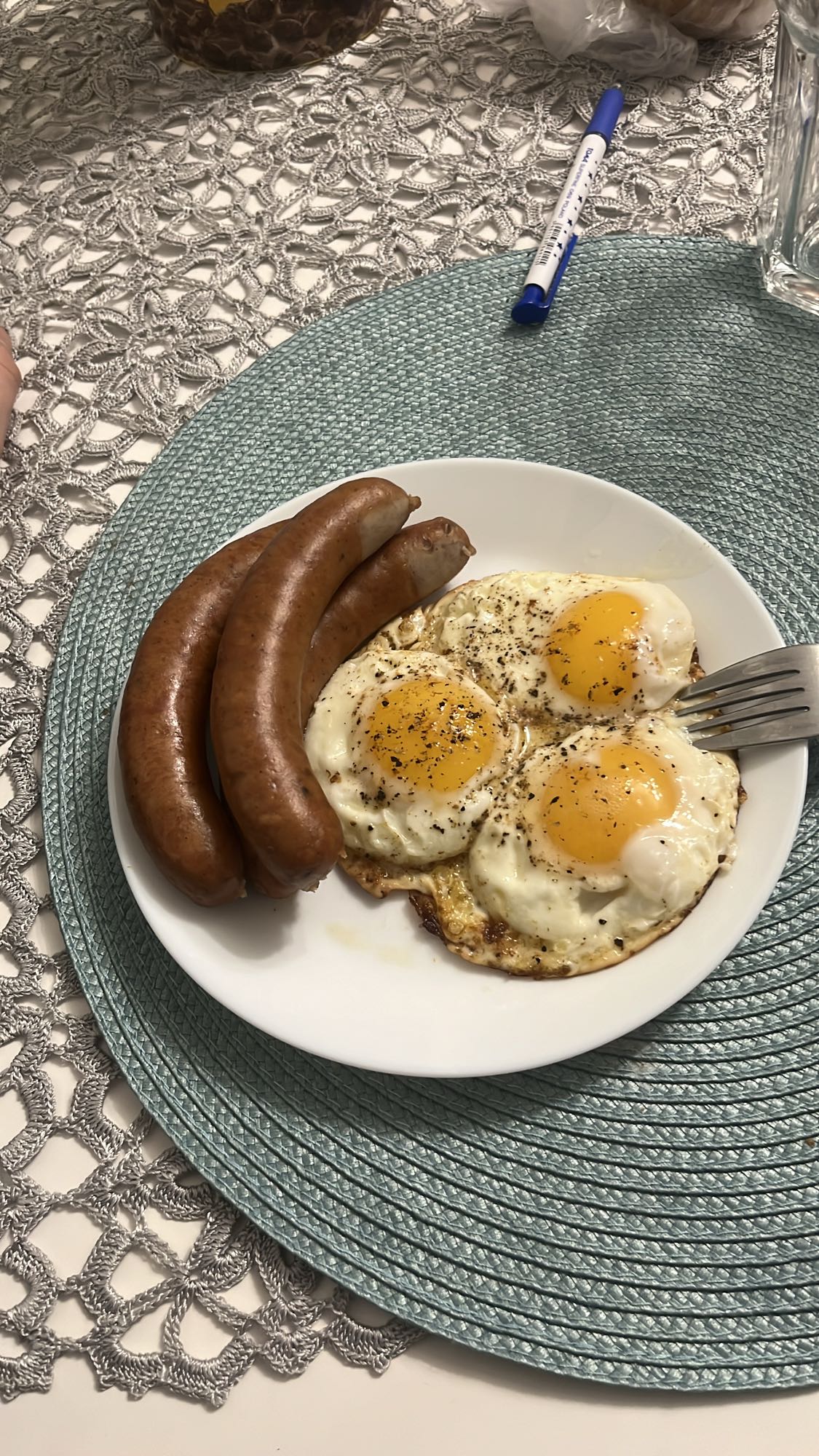 Fried Eggs and Sausages