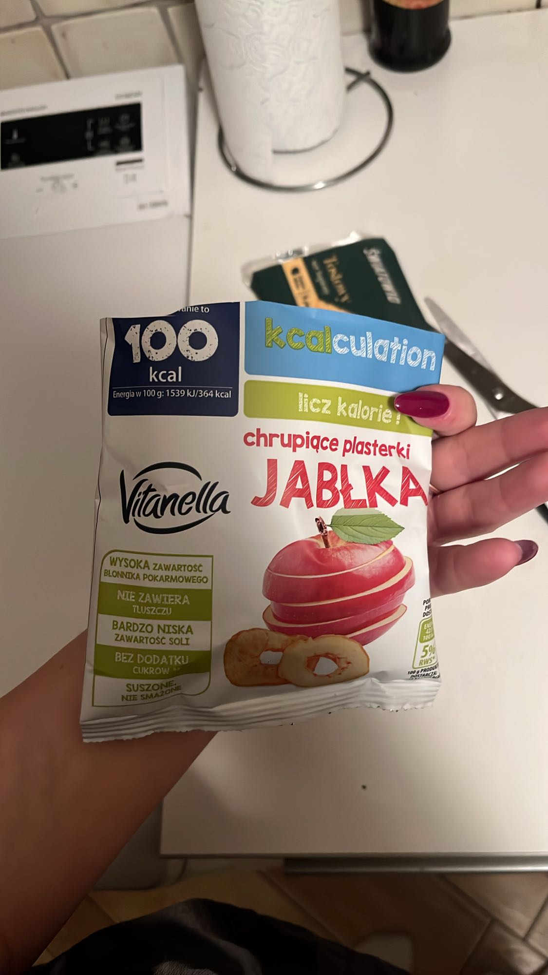 Chrupiące plasterki jabłka