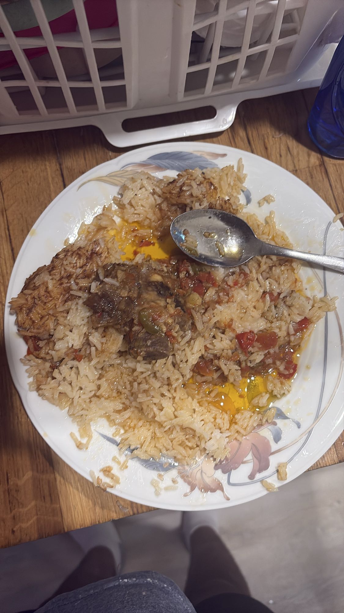 Riz avec viande en sauce