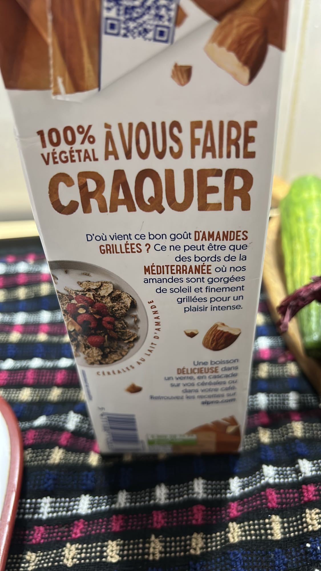 Lait d'amande grillée
