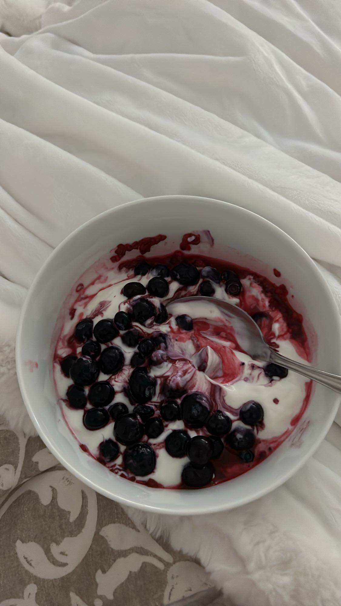 Yaourt aux myrtilles