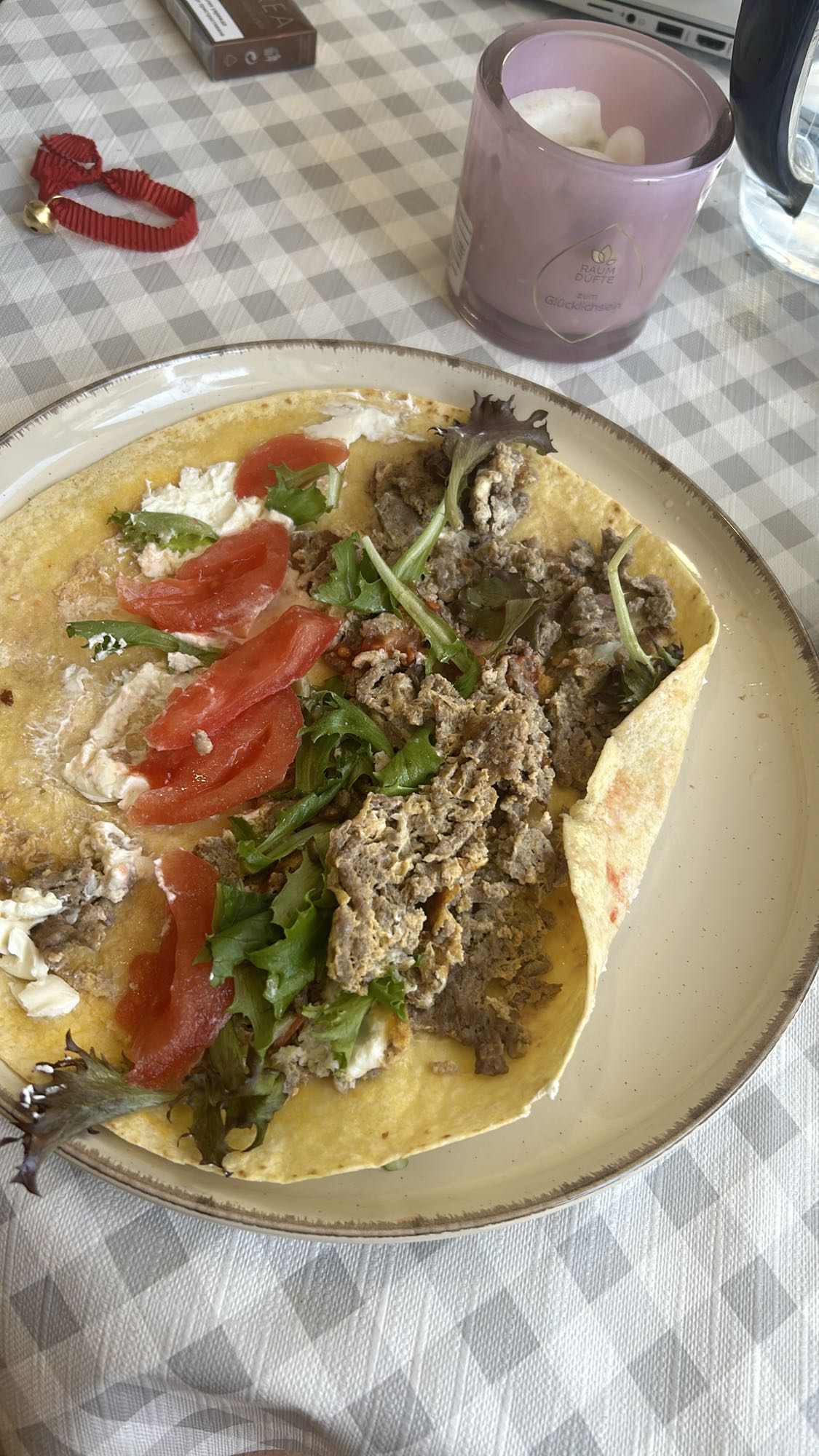 Beef Wrap with Greens