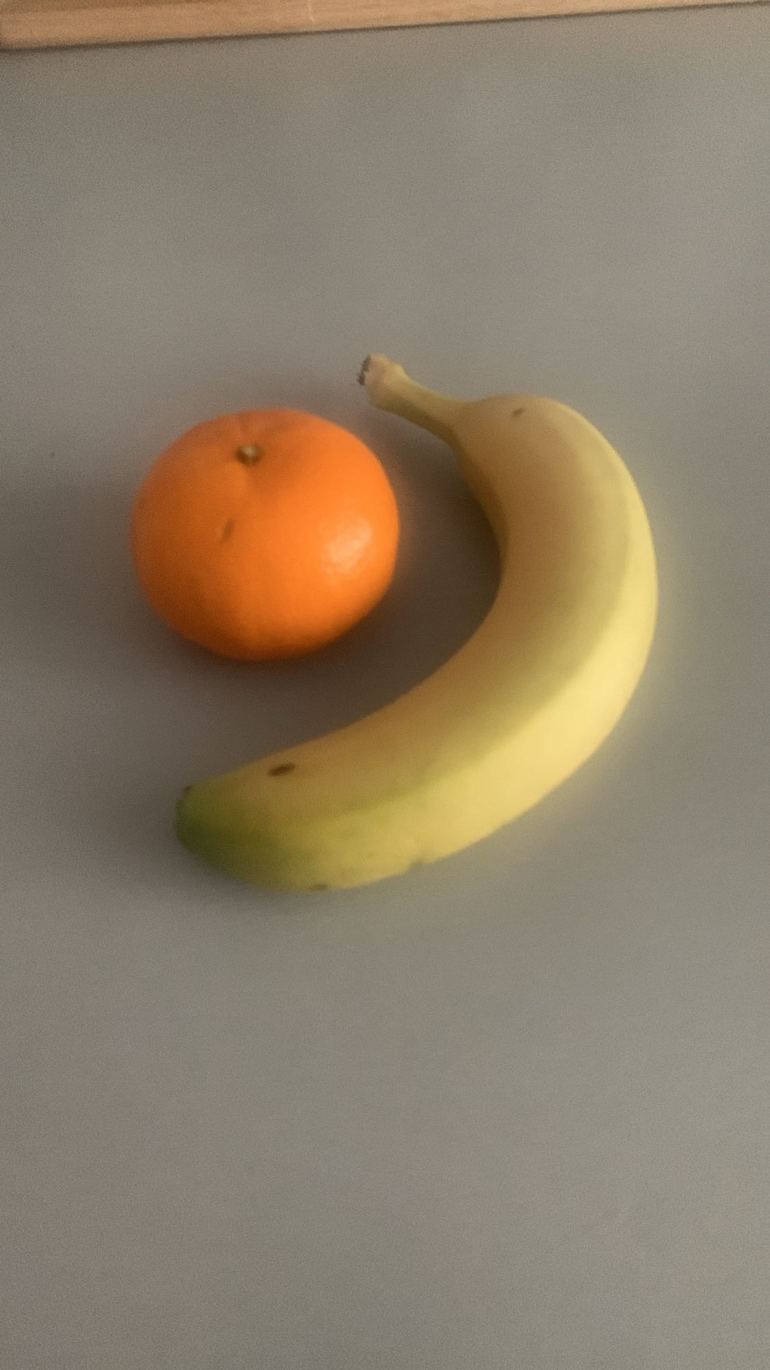 Banane et mandarine