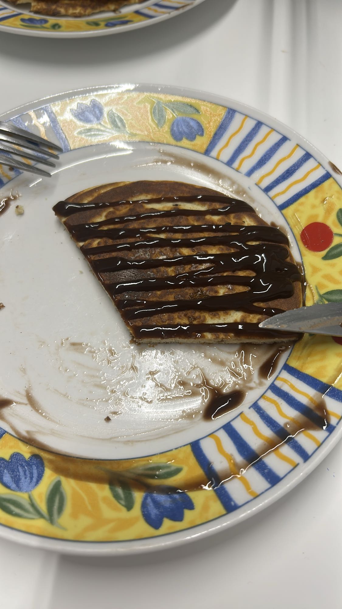 Panqueque con chocolate