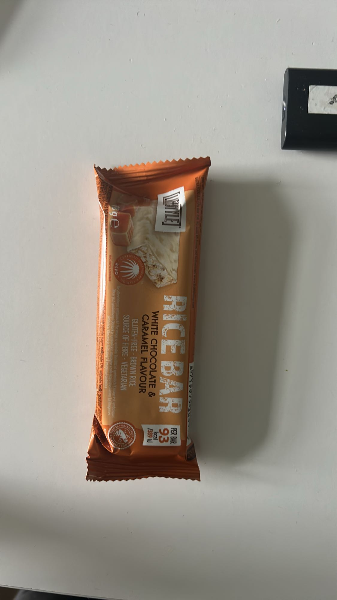 Barre de riz chocolat blanc