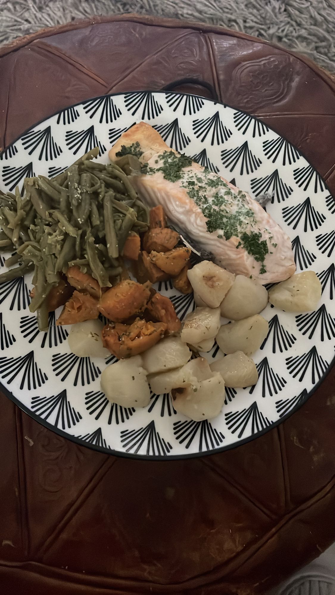 Saumon avec légumes