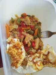 Chicken and Fried Eggs