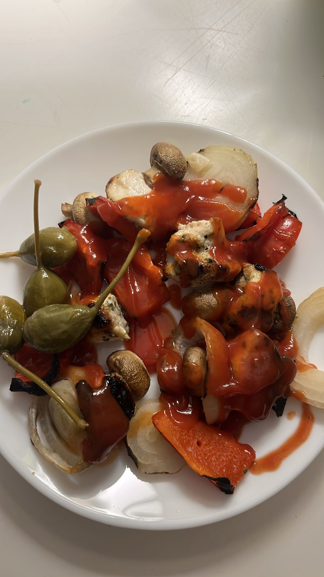 Grillowany szaszłyk warzywny