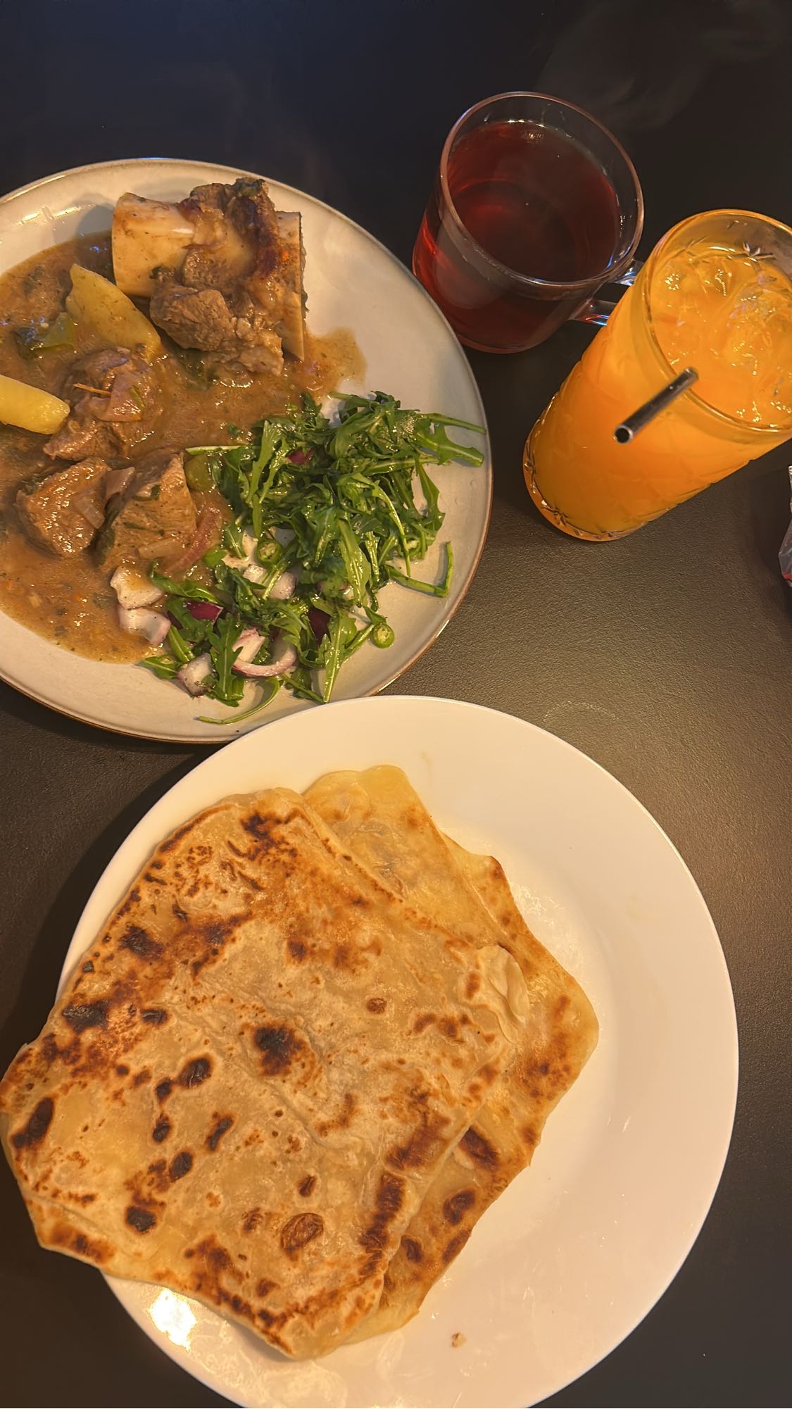 Chapati med köttgryta