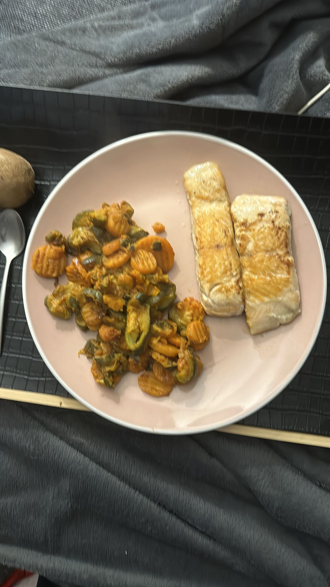 Saumon avec légumes