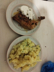 Chicken with Mashed Potatoes