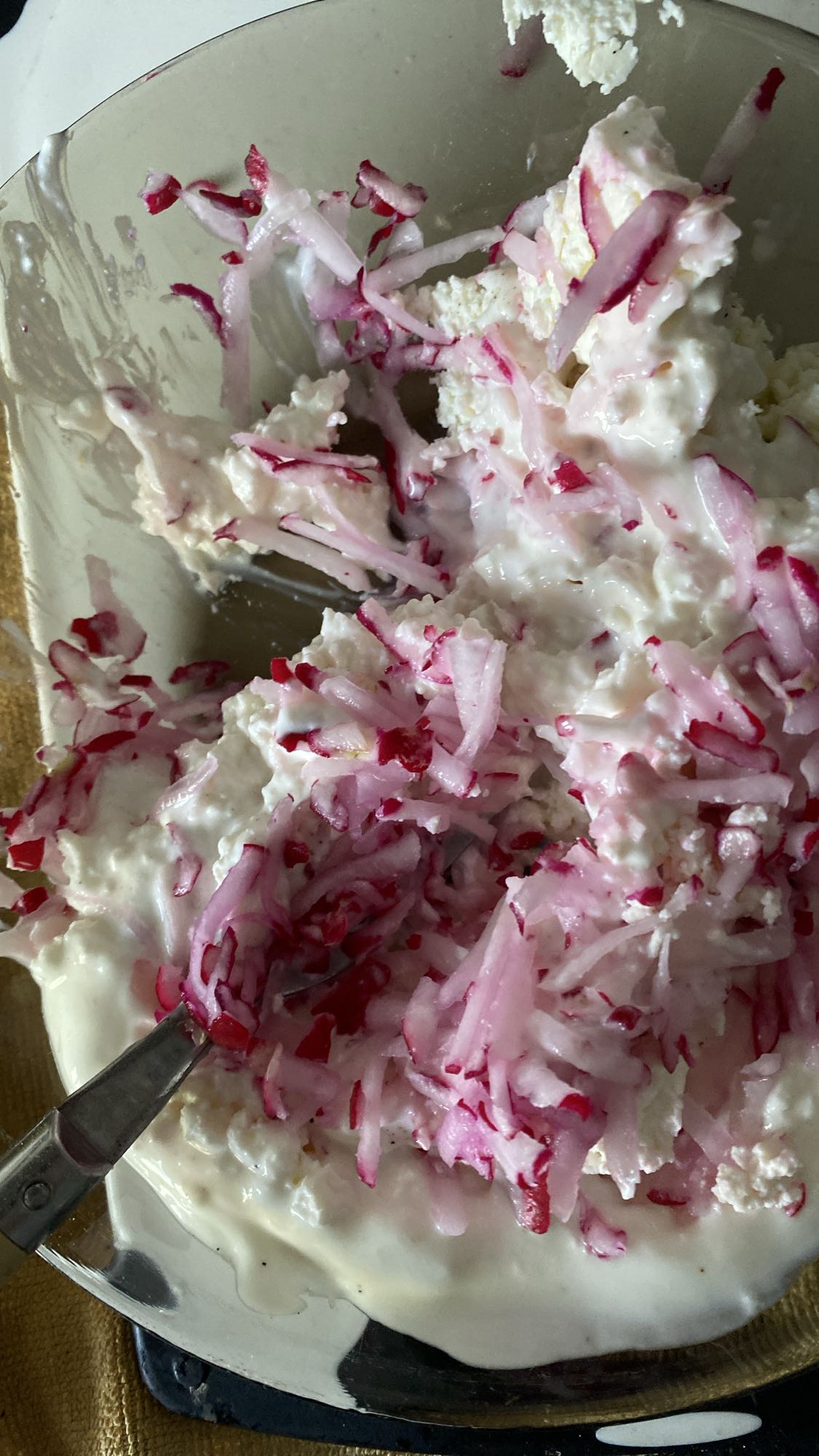 Twaróg z rzodkiewką