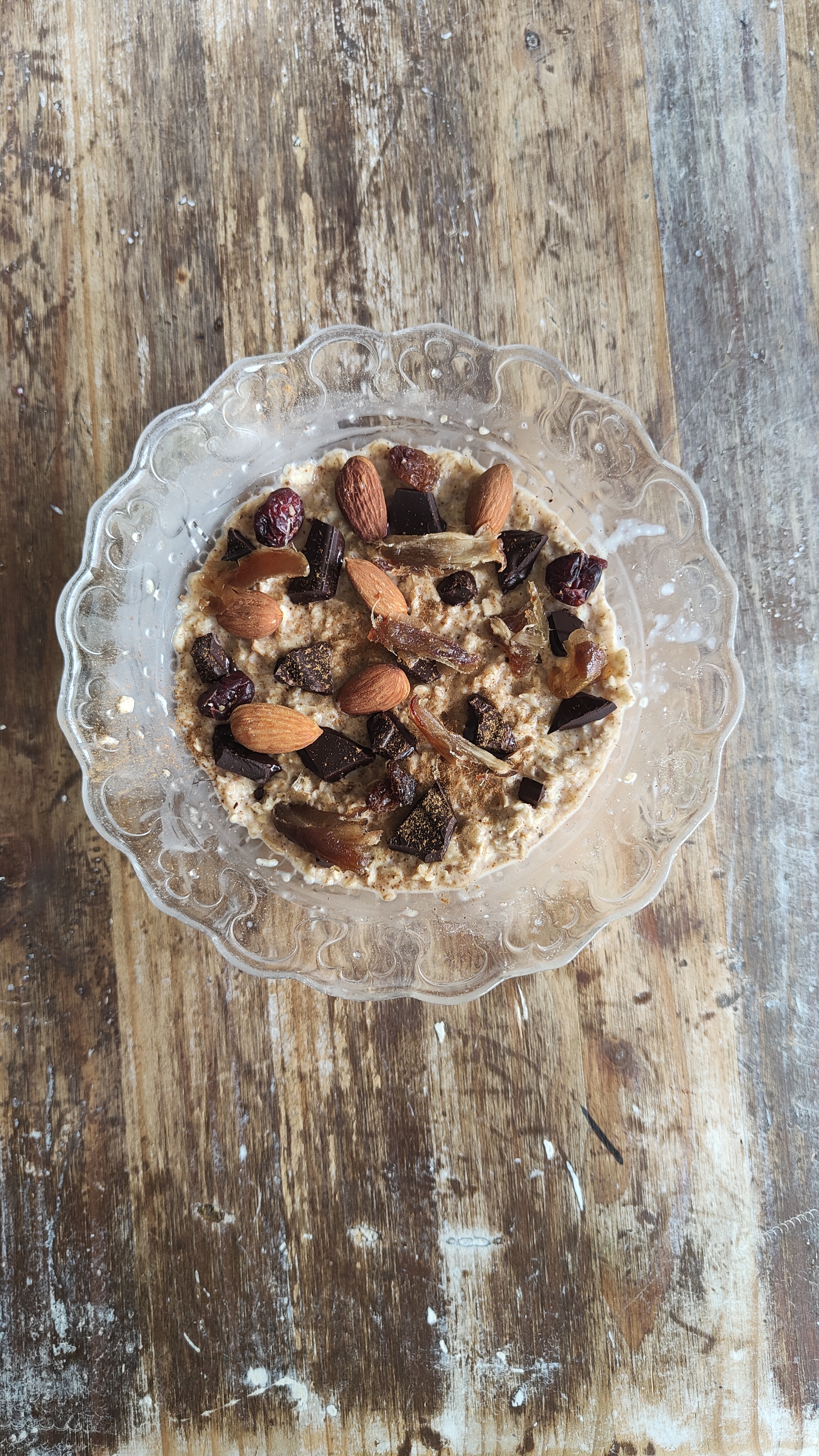 Avena con frutos secos