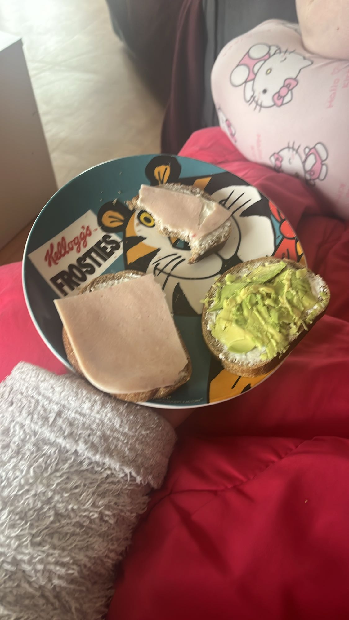 Tartines au jambon et avocat