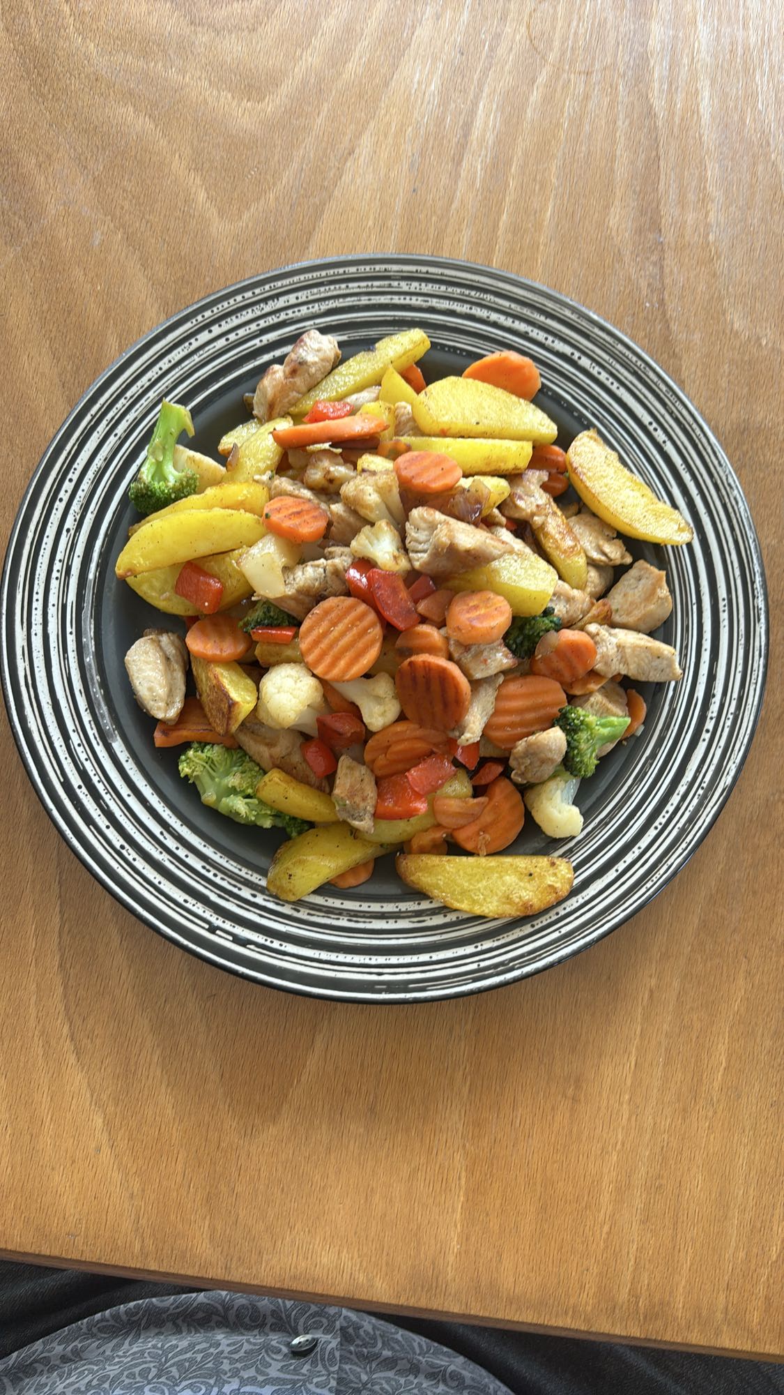 Hähnchen-Gemüsepfanne