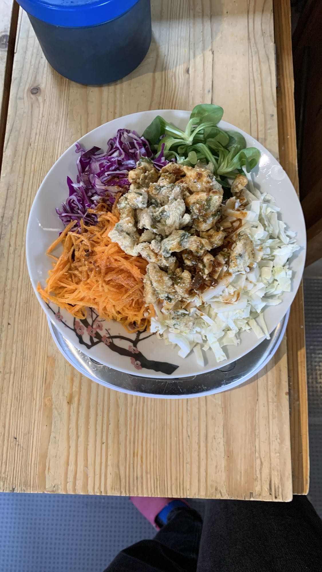 Salade de poulet protéinée