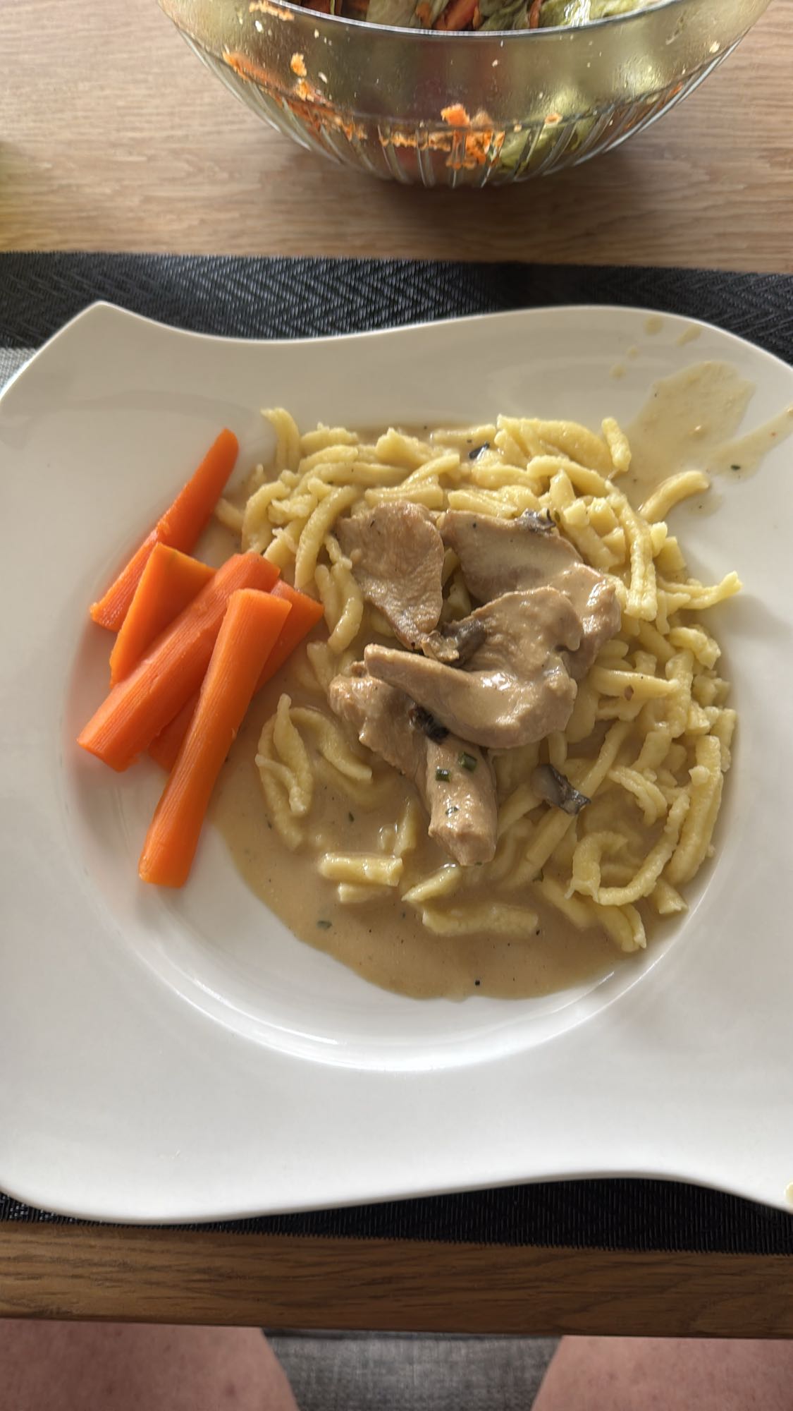 Spätzle mit Rahmgeschnetzeltem