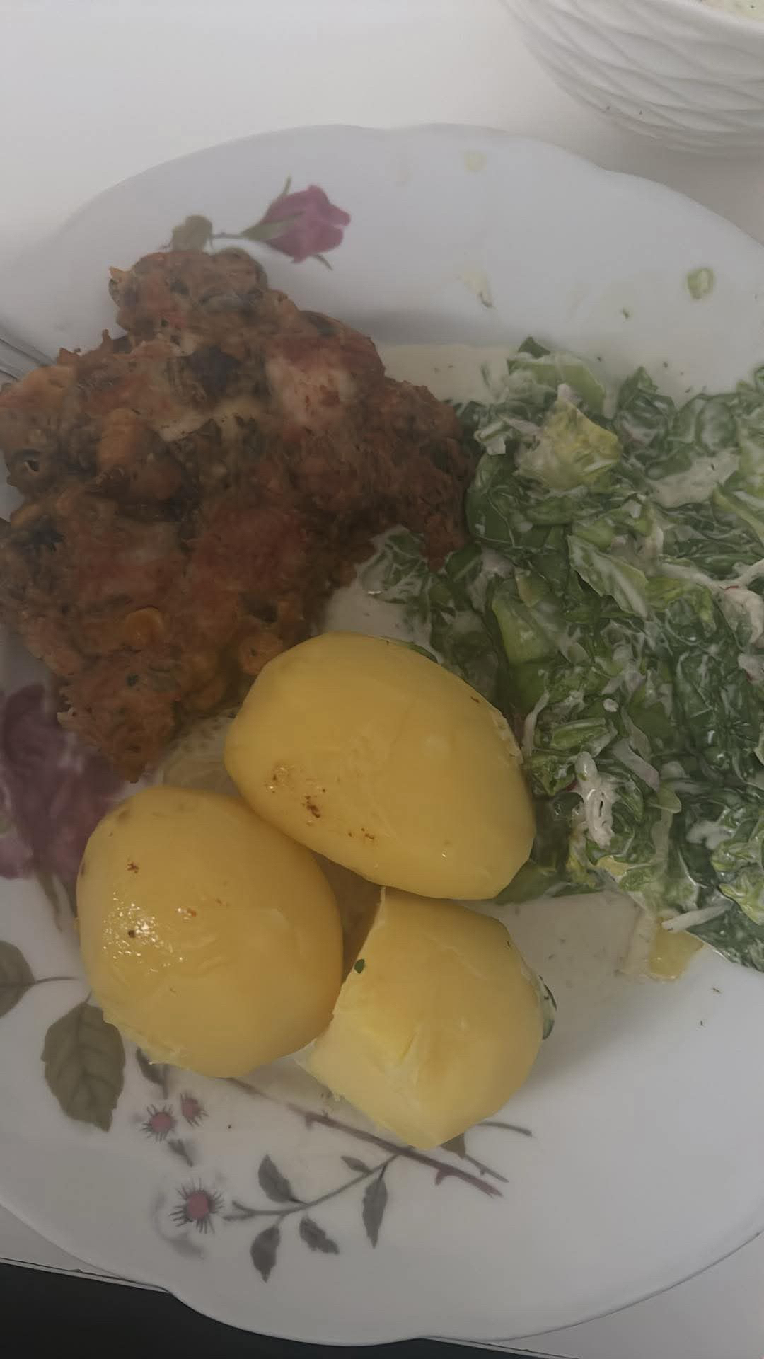 Kotlet z ziemniakami