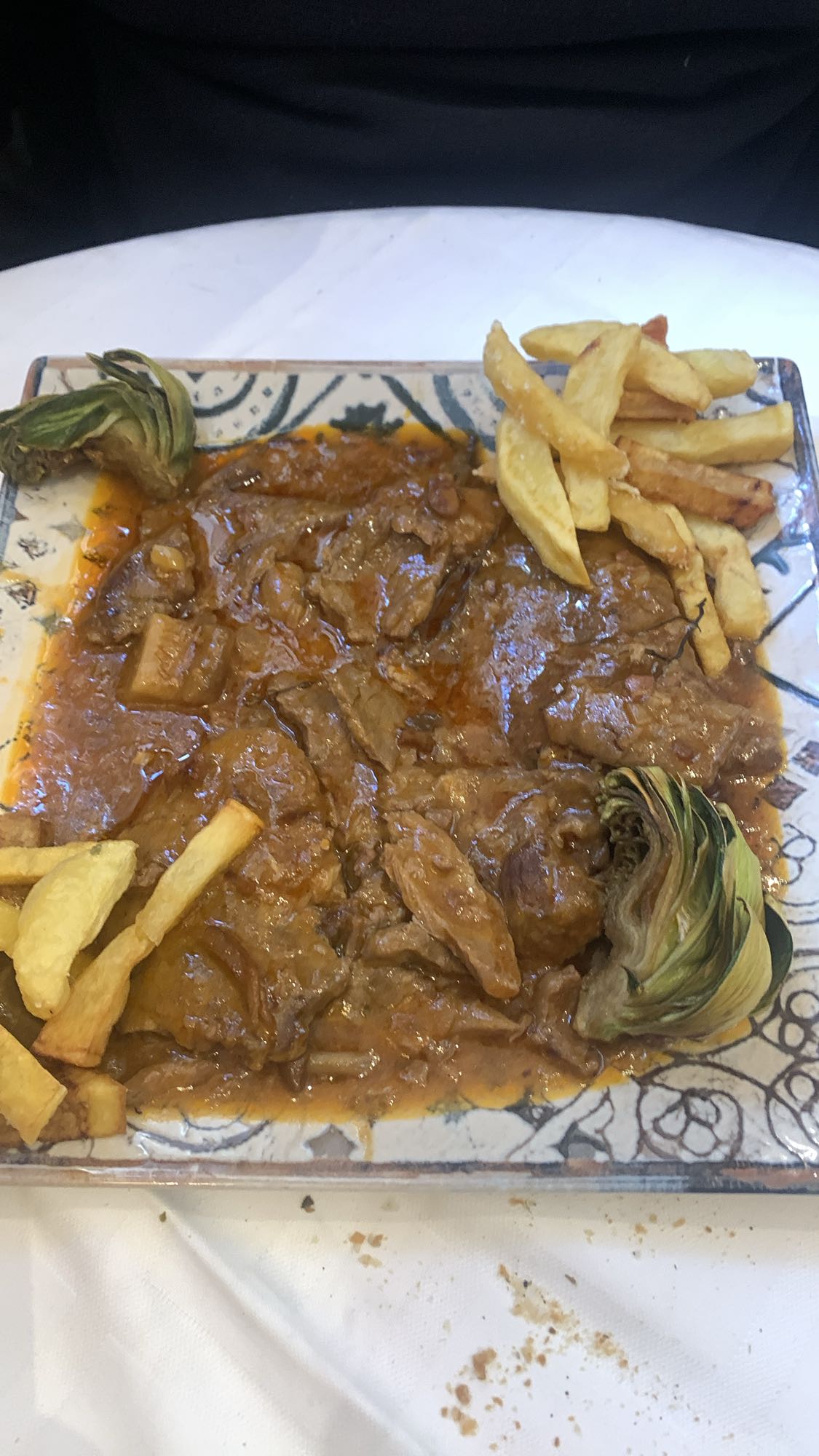 Carne guisada con papas