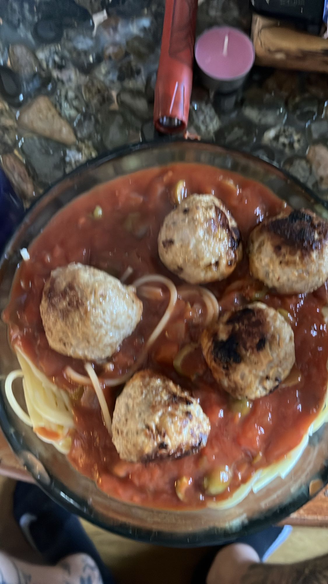 Spaghetti med köttbullar