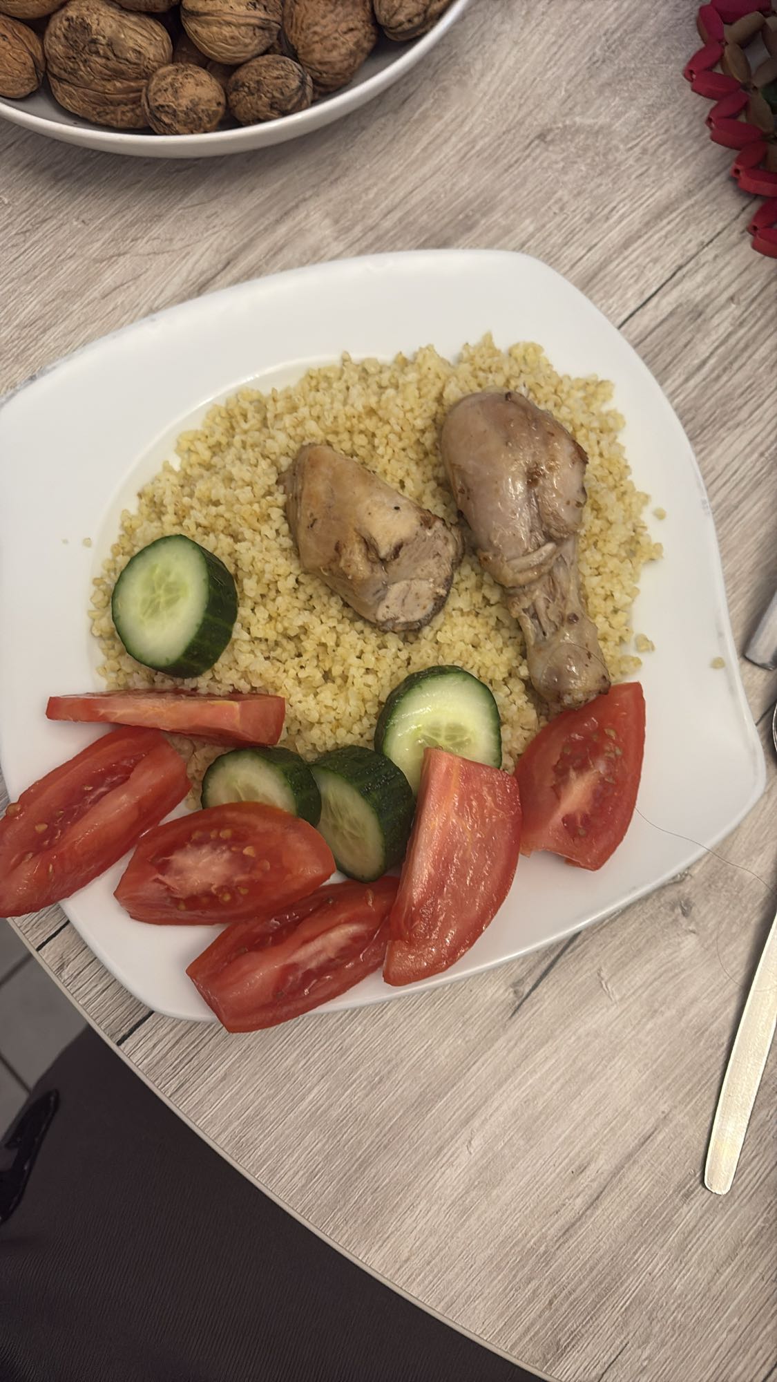 Hähnchen mit Bulgur