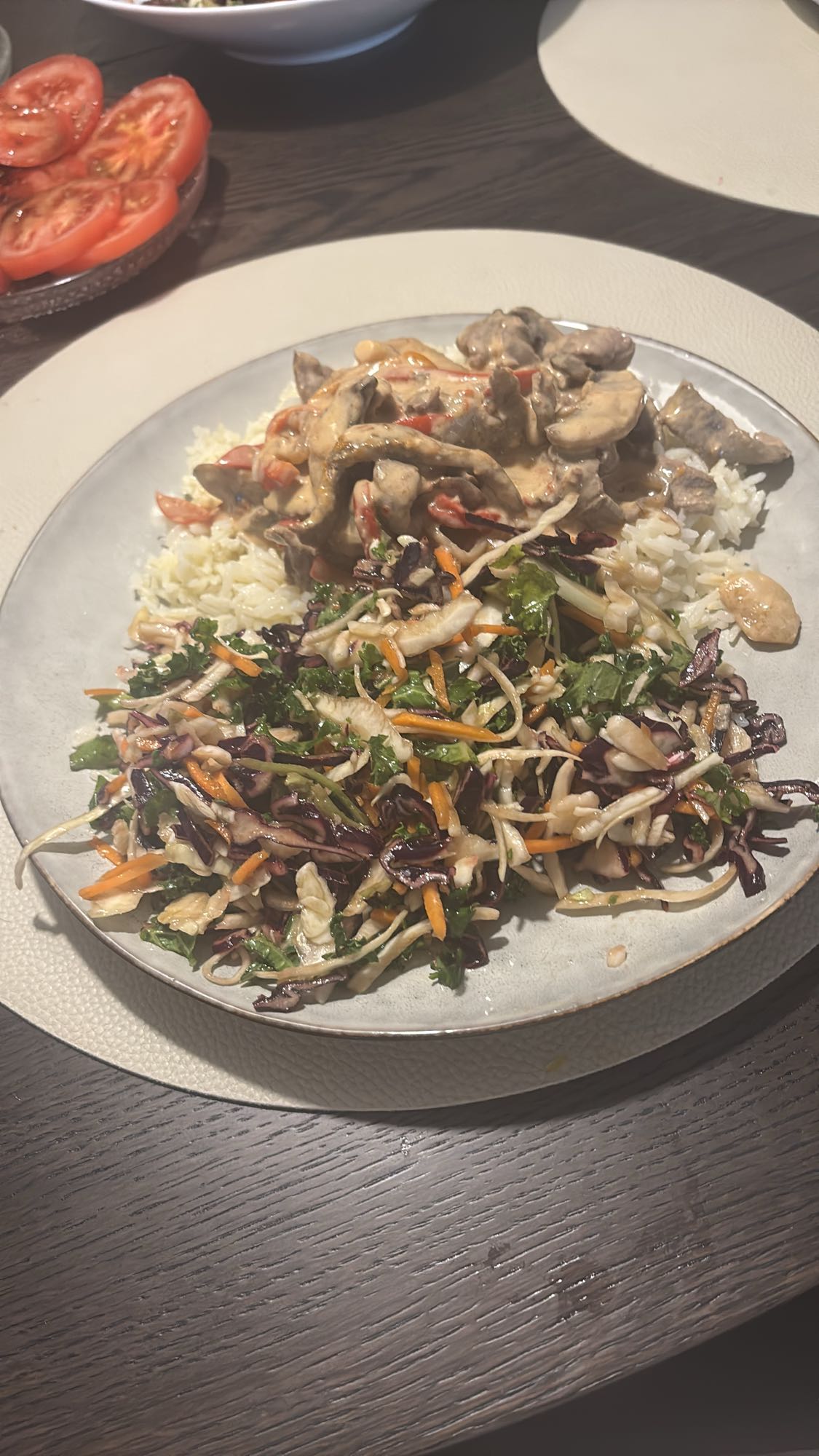 Krämig kyckling med ris