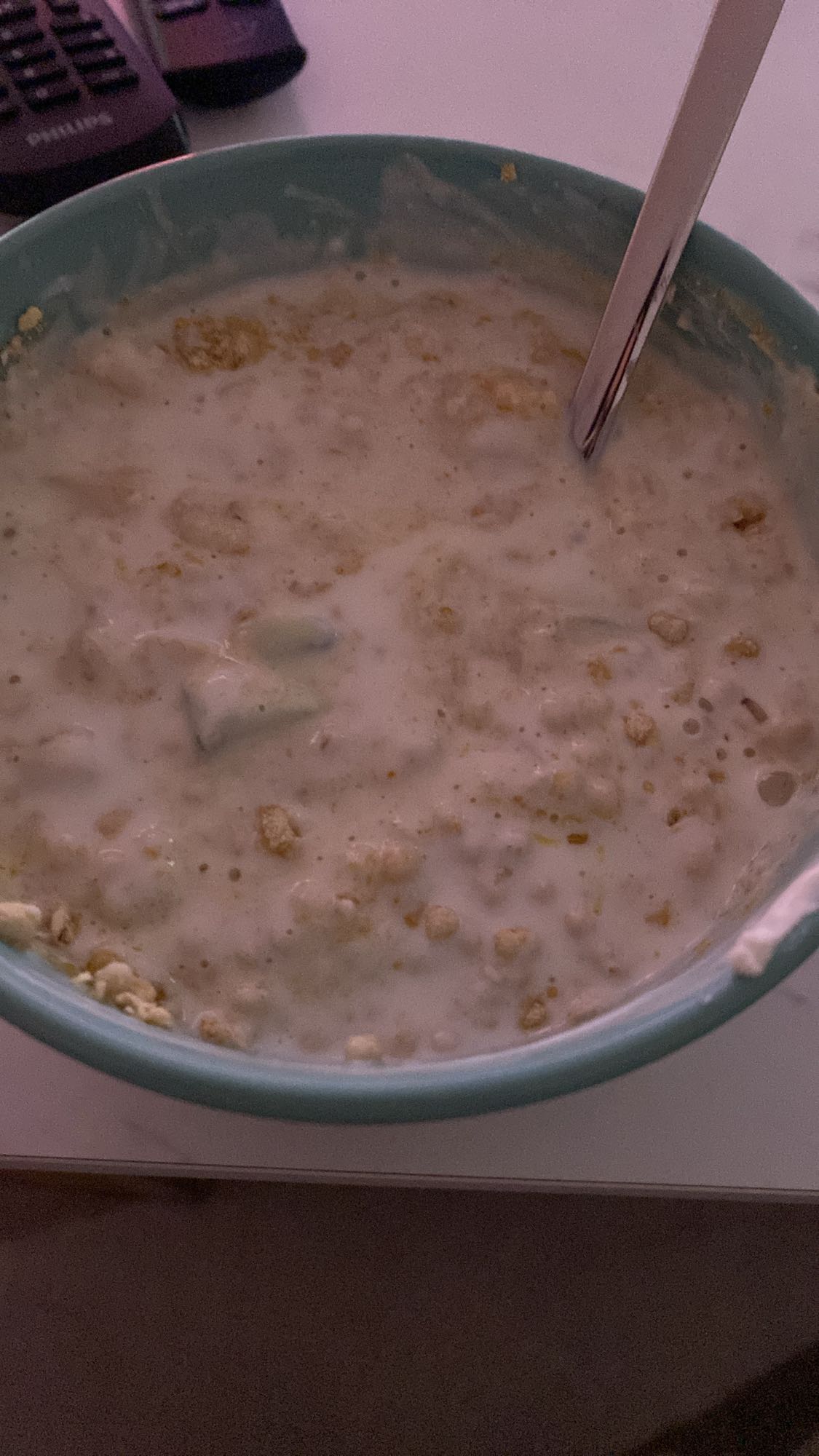 Haferflocken mit Milch