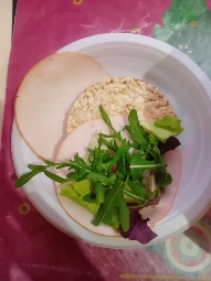 Turkey Rice Cake Snack