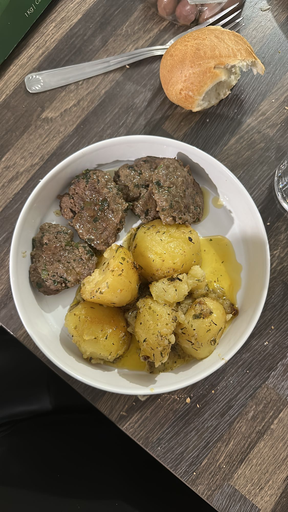 Boulettes et pommes de terre
