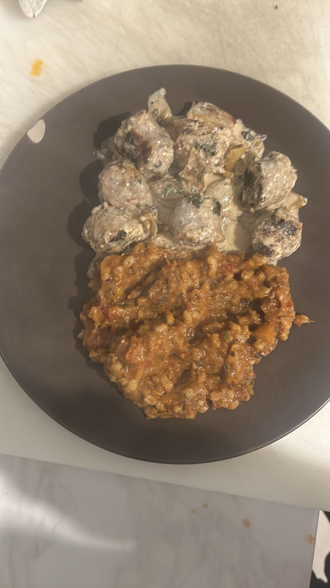 Boulettes sauce crème