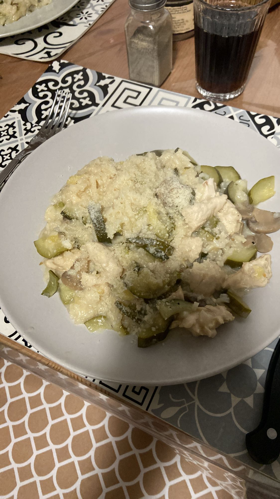 Risotto au poulet
