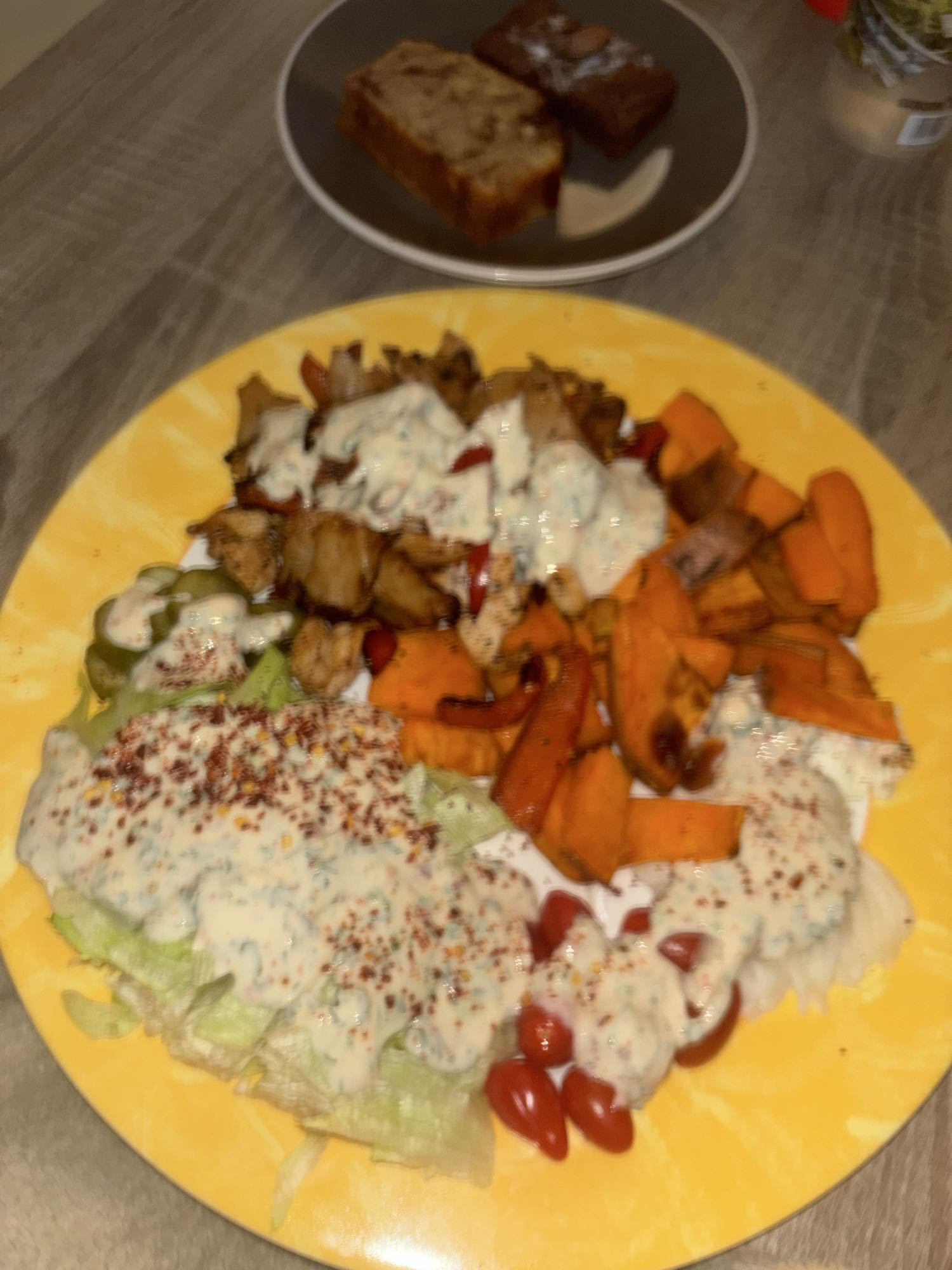 Assiette poulet et légumes