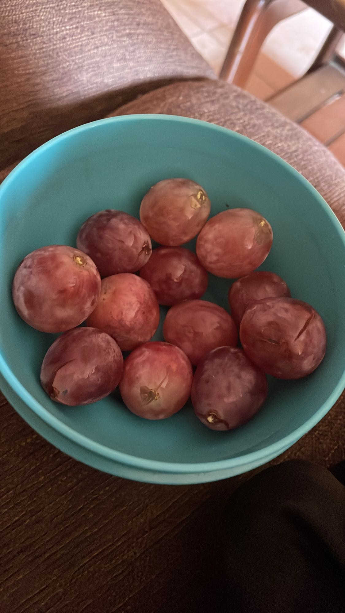 Uvas en tazón