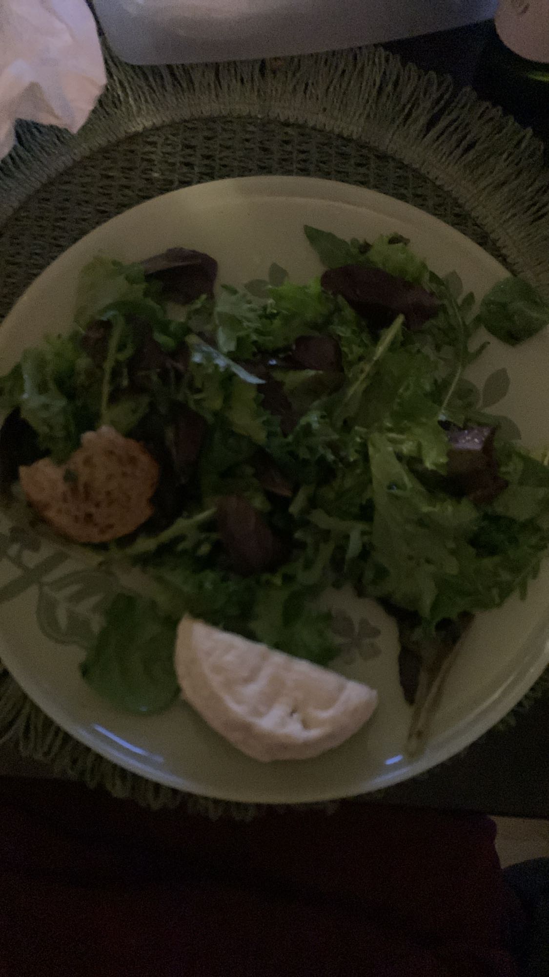Salade verte au fromage