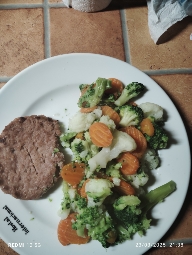 Hamburguesa con verduras