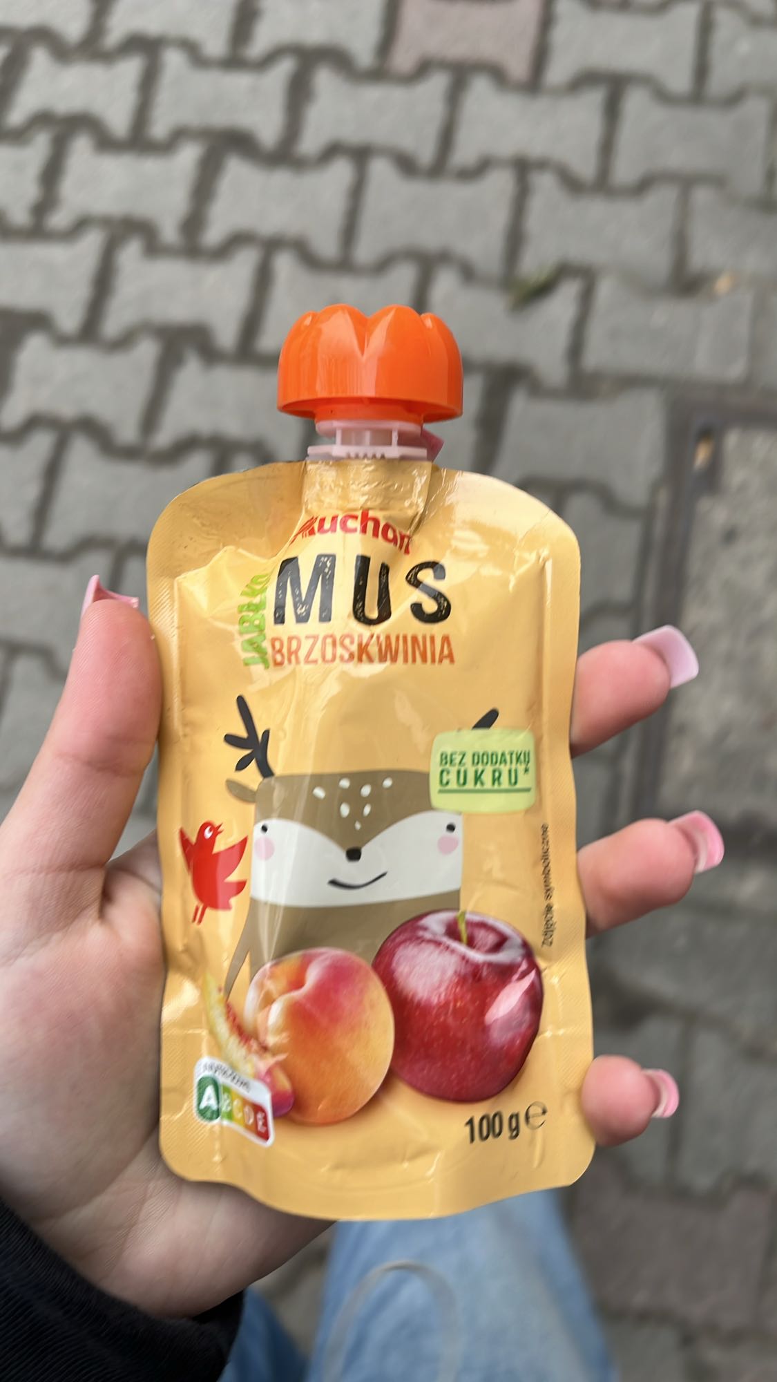 Mus jabłko brzoskwinia