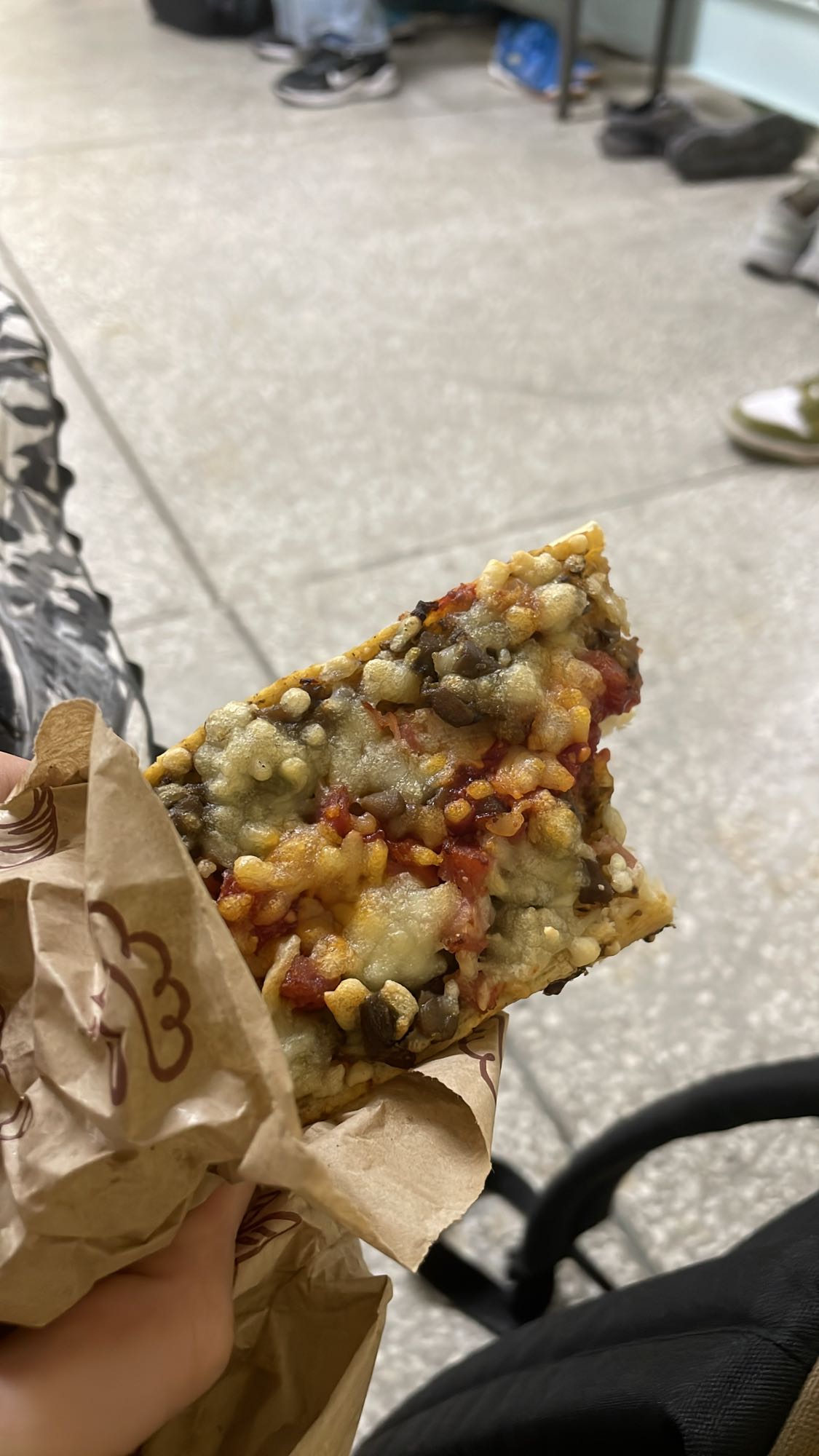 Pizza z serem i grzybami