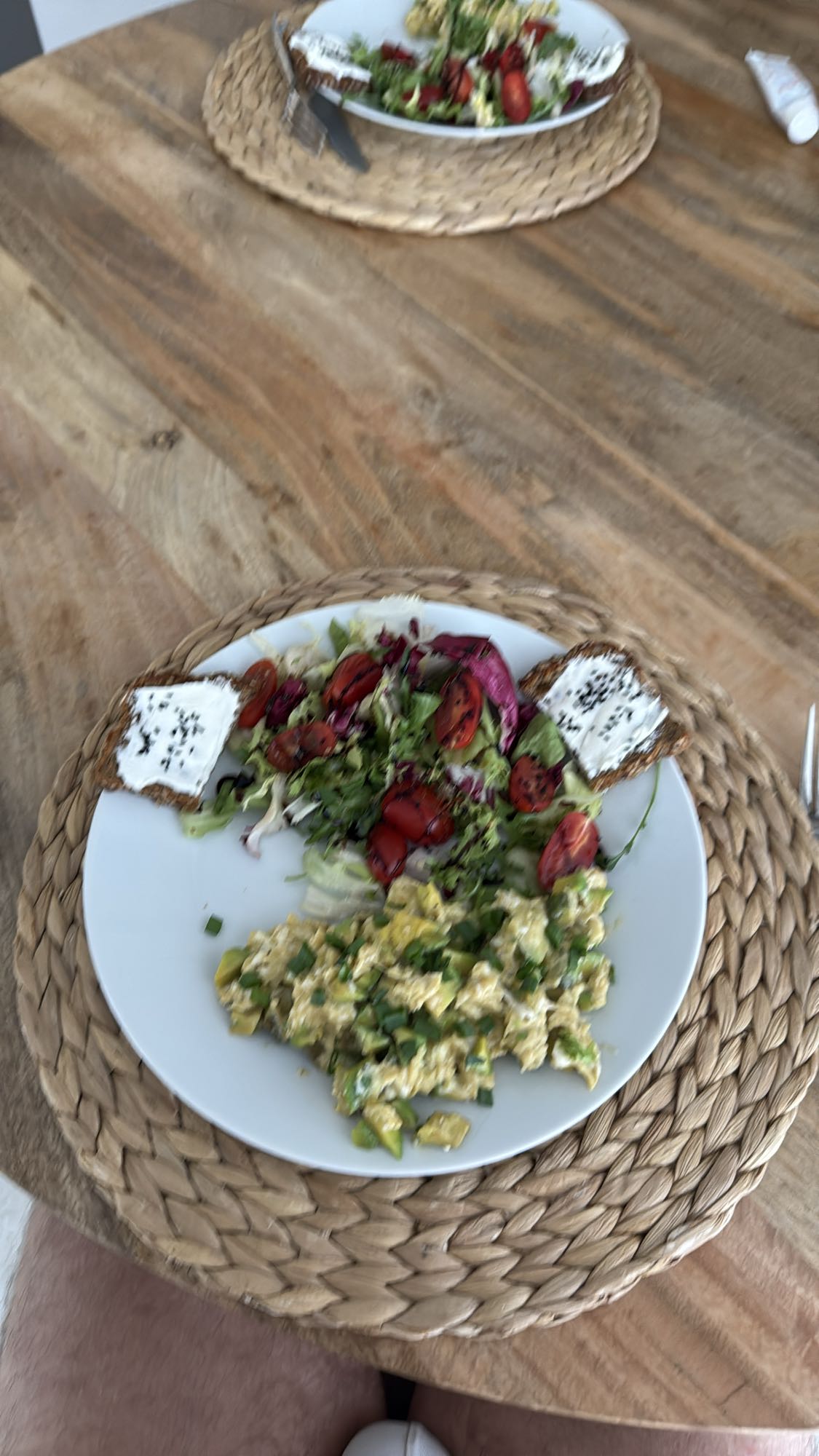 Jajecznica z warzywami