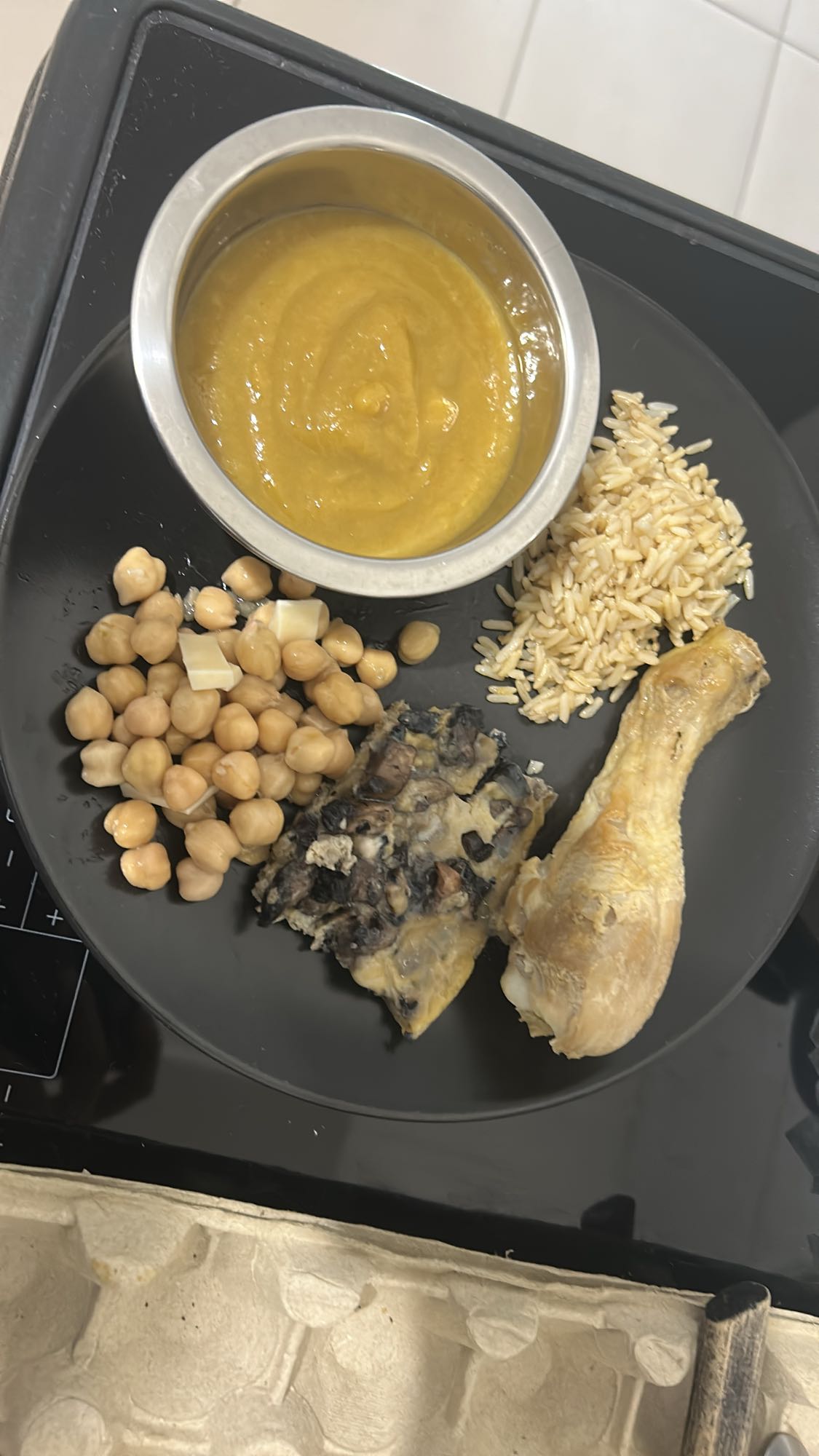 Repas équilibré protéiné