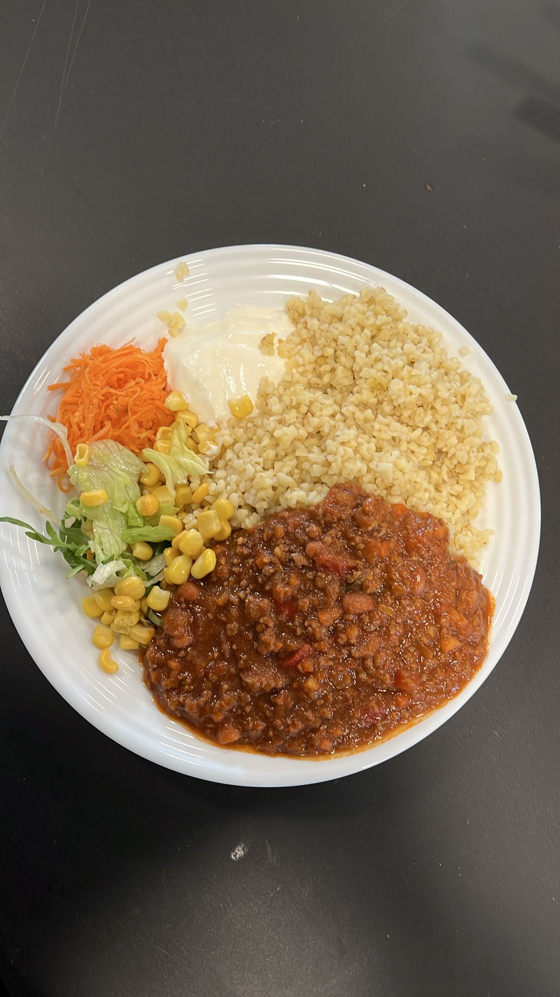 Chili con carne med bulgur