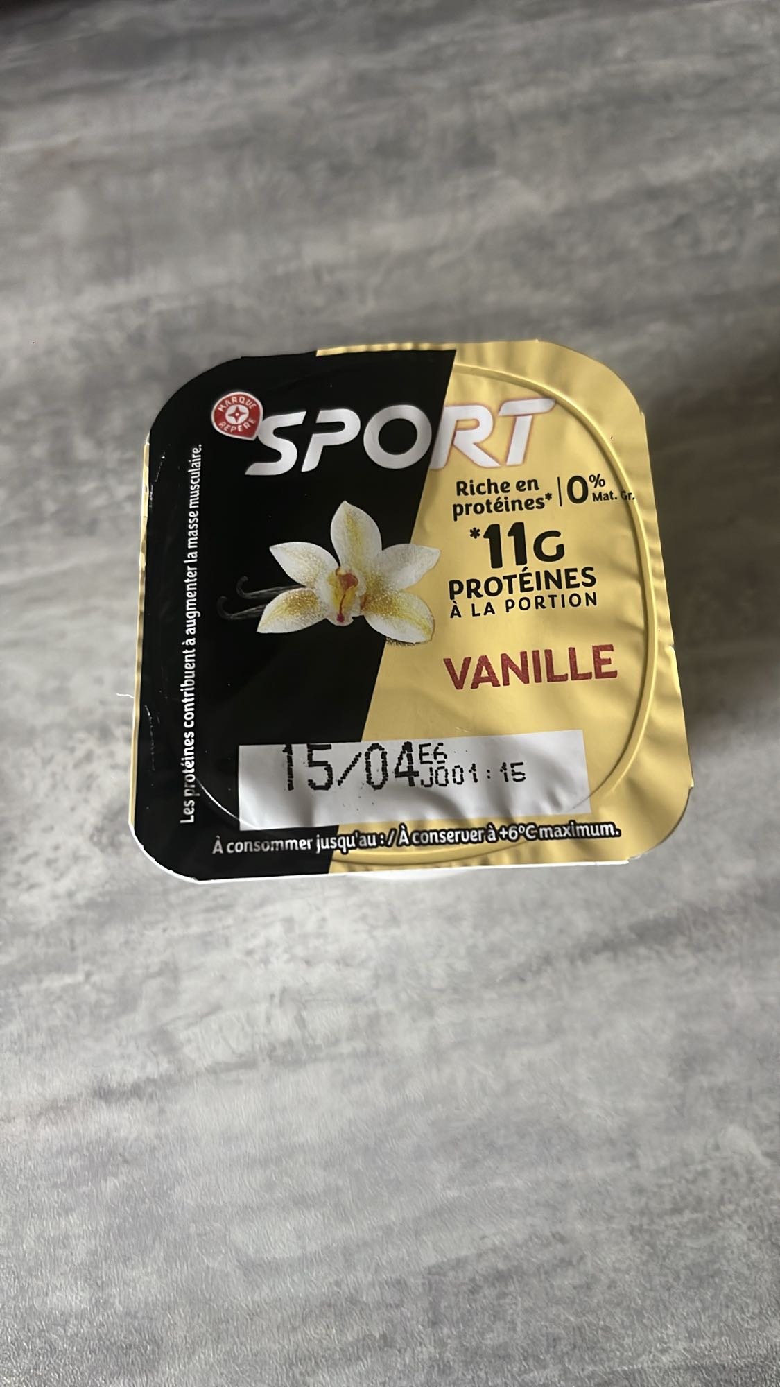 Yaourt protéiné vanille