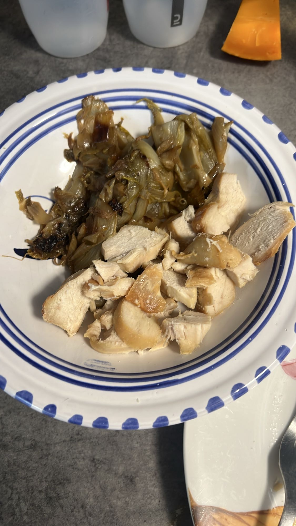 Poulet avec légumes