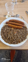 Saucisses aux lentilles