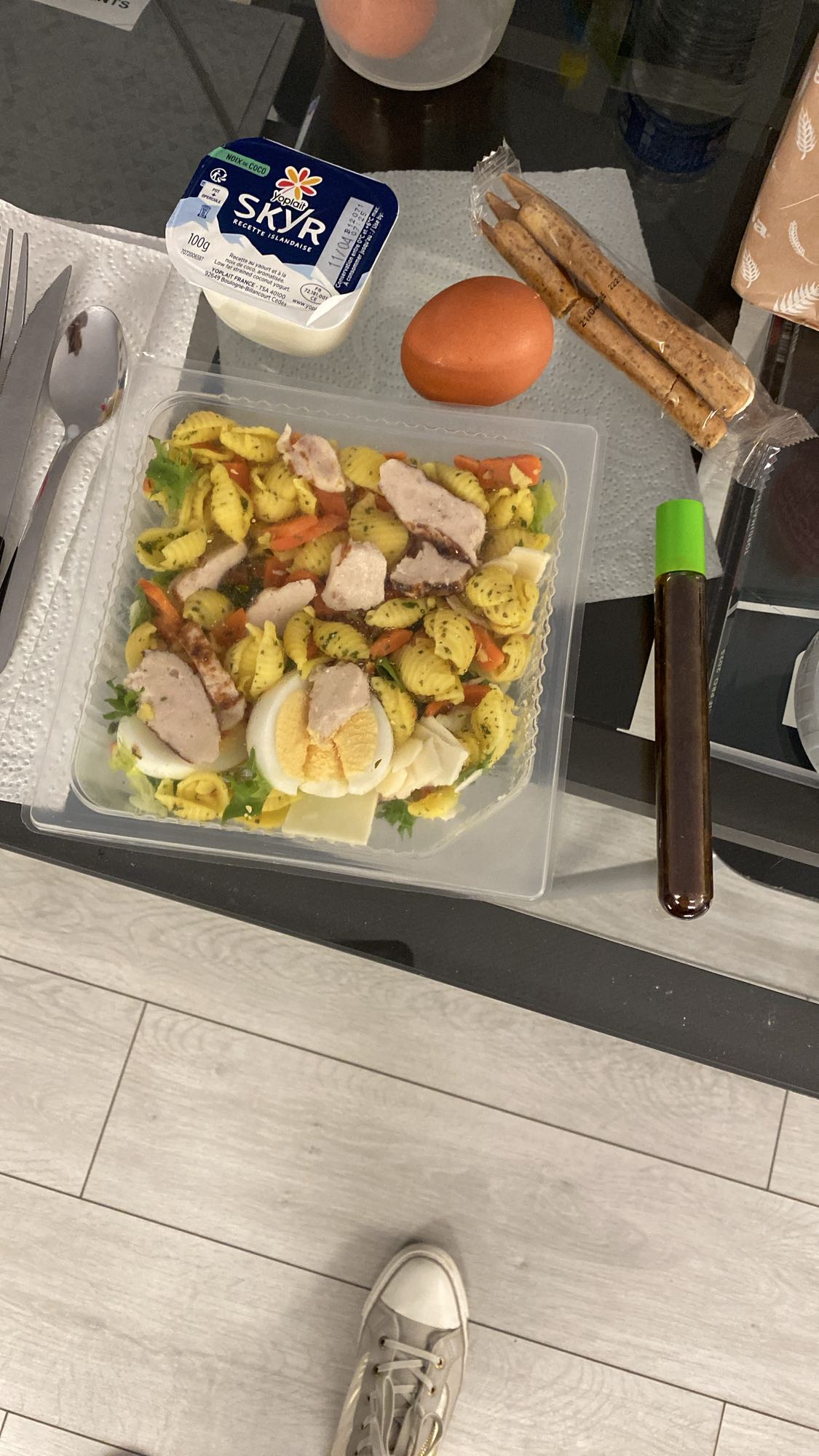 Salade de pâtes au poulet