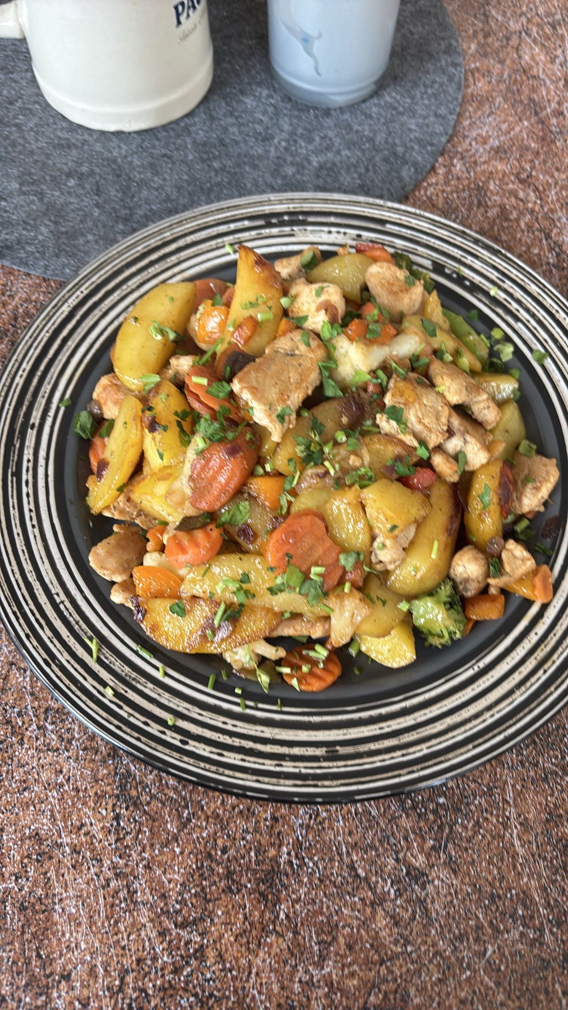 Gebratene Kartoffelpfanne