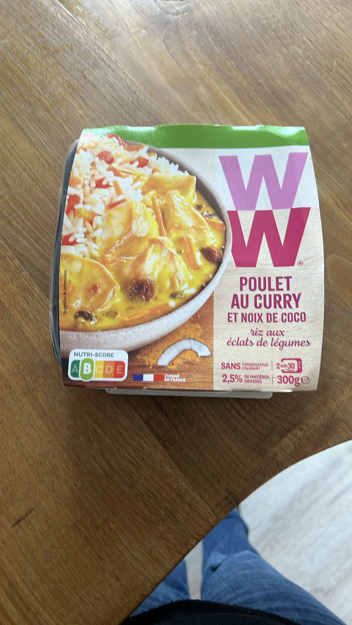 Poulet au curry coco