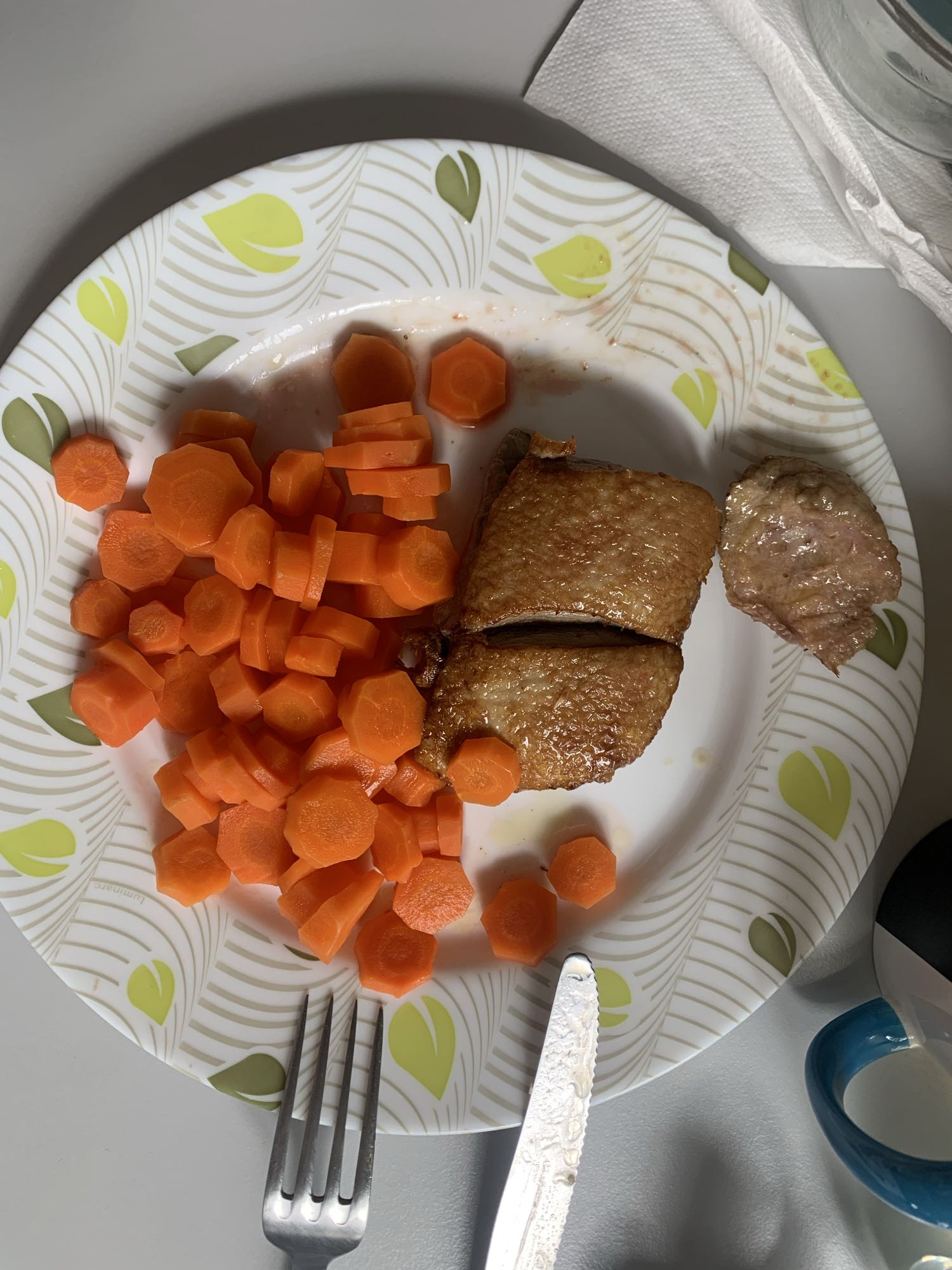 Poulet avec carottes