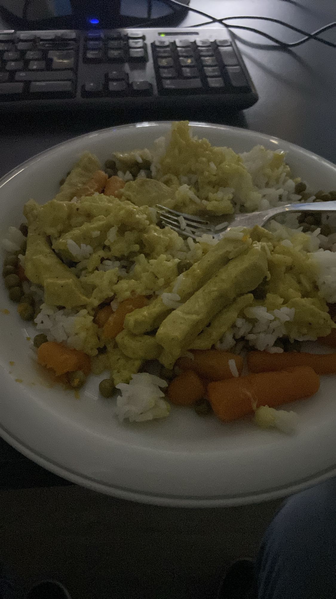 Hähnchencurry mit Reis