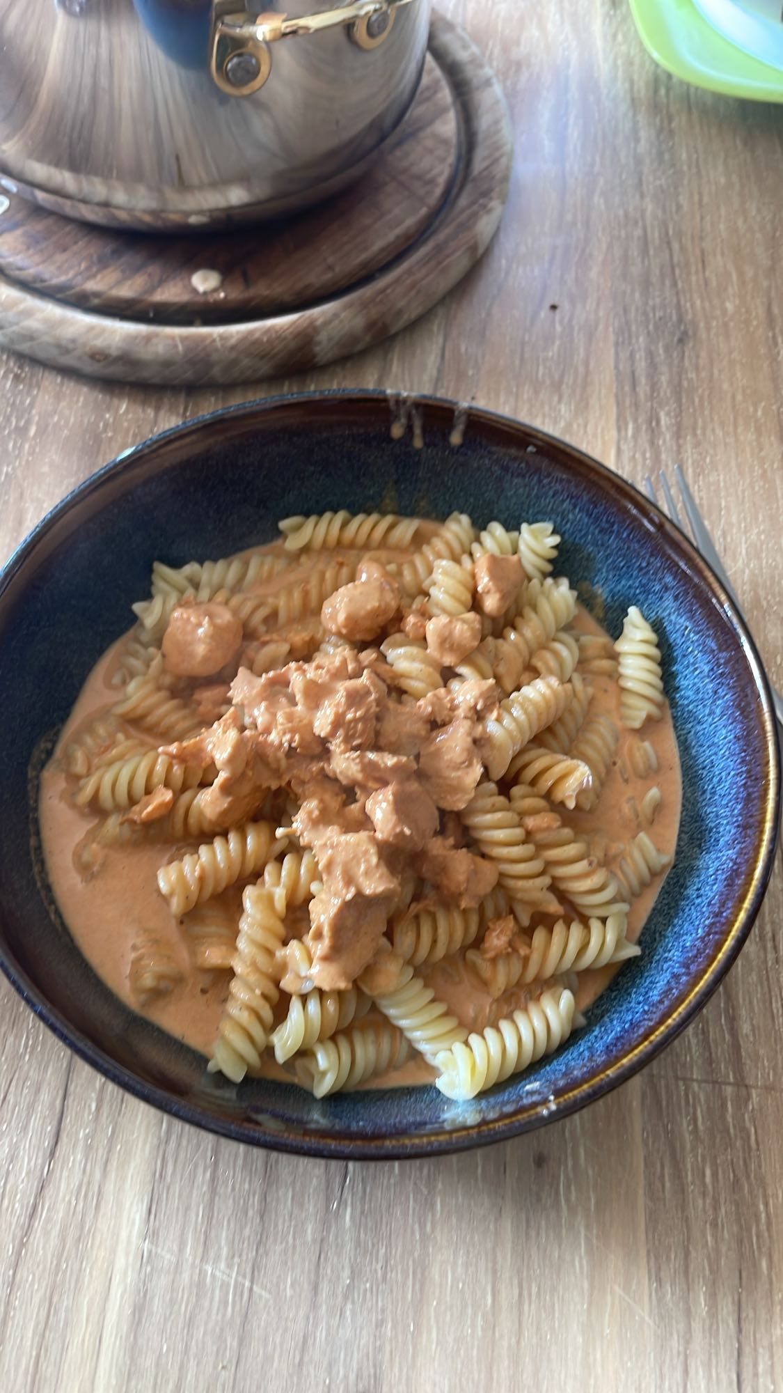 Nudeln mit Sahnesoße